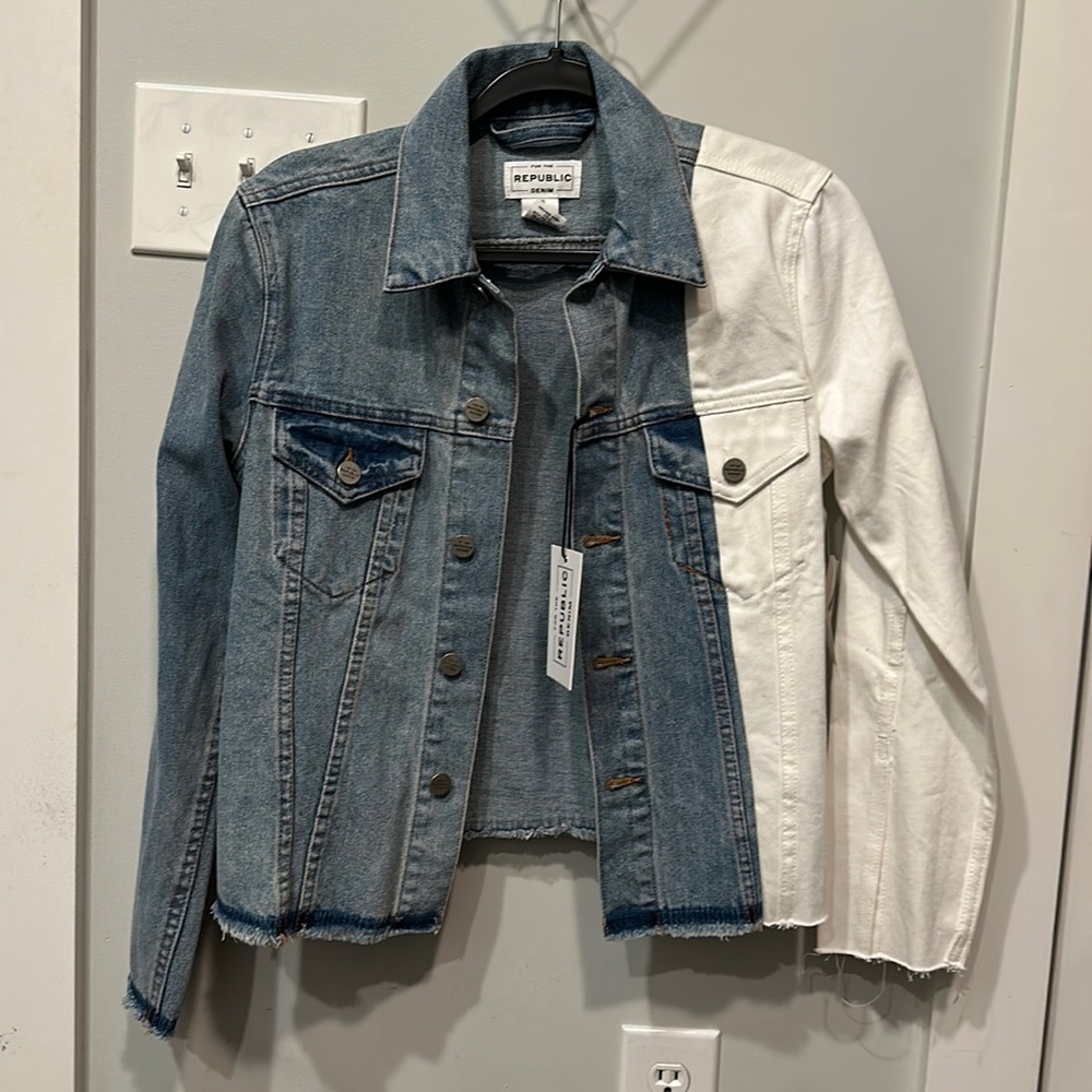 Split Jean jacket